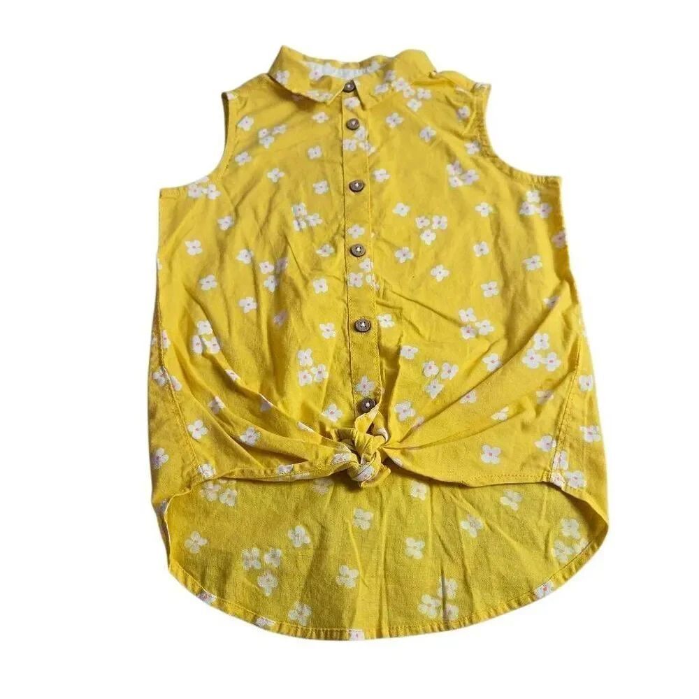 Cat & JackโFloral Buttondown shirt S6/6x